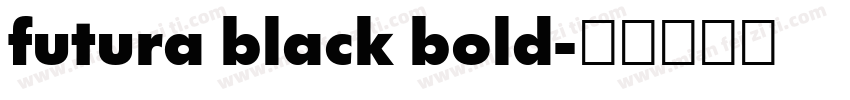futura black bold字体转换